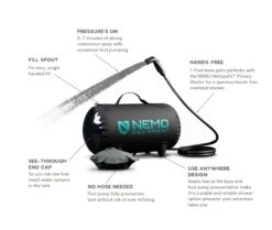 NEMO EQUIPMENT Douche Nemo Helio -Sea to Summit Solde douche portable camping nemo helio