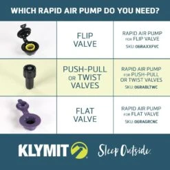 Pompe Klymit Rapid Air Valve à Vis 7 Pompe Klymit Rapid Air Valve à Vis -Sea to Summit Solde sac pompe matelas klymit 02 1