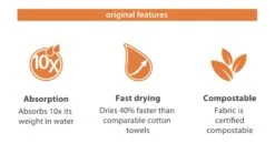 PackTowl Original -Sea to Summit Solde serviette packtowl original 10