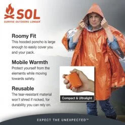 SOL Survival Poncho -Sea to Summit Solde sol heat refelctive poncho survival 02