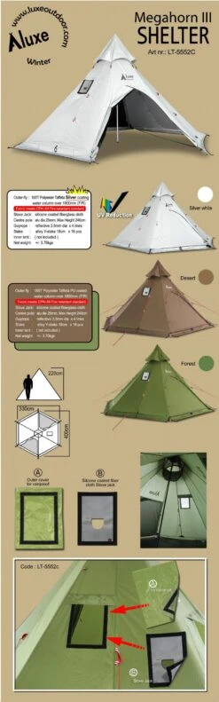 Luxe Outdoor Megahorn III -Sea to Summit Solde tente luxe outdoor megahorn iii 02