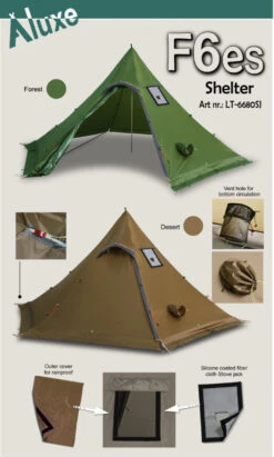 Luxe Outdoor Winter Shelter F6es -Sea to Summit Solde tipi luxe outdoor shelter f6e 04